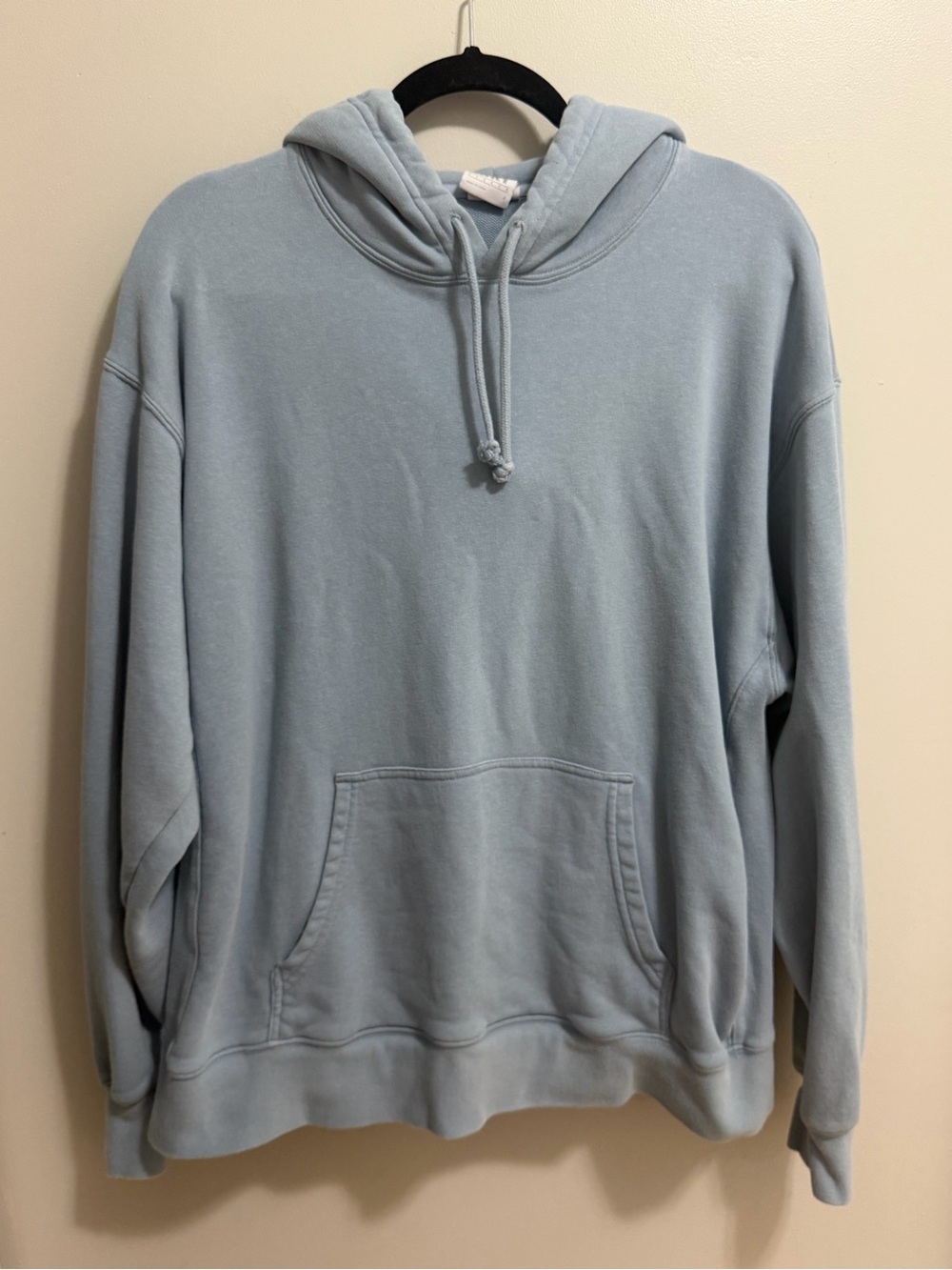 TNA Aritzia Airy Fleece Perfect Hoodie Light Blue Dusty Periwinkle Size 2